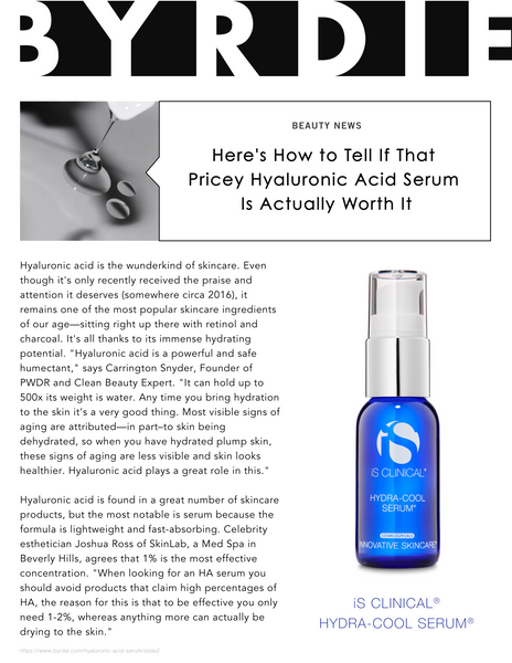 Byrdie Beauty Insider Tips Best of 2021 Hydra-Cool Serum The Toronto Facialist