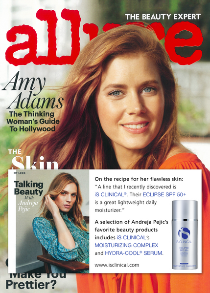 Allure Magazine Amy Adams Andreja Pejic Flawless Skin iS Clinical The Toronto Facialist